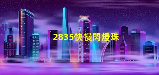 2835快慢閃燈珠