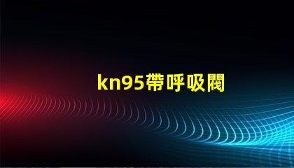 kn95帶呼吸閥