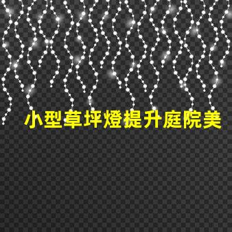 小型草坪燈提升庭院美觀的高效照明解決方案