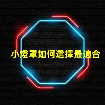 小燈罩如何選擇最適合您空間的小燈罩